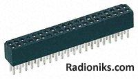 16w socket conn 1.27mm D/R solder