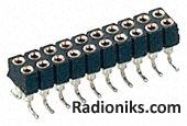 4w socket connector 2mm D/R SMT
