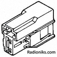 Positive lock plug housing,2 way,6.35mm (Each (In a Pack of 100))