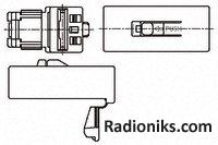 Positive lock plug housing,1 way,6.35mm (Each (In a Pack of 100))