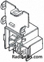 Positive lock plug housing,3 way,7.92mm