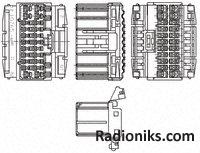 Housing, 2 row, 12 way, Rec, Multilock