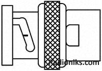 BNC Plug Straight Solder 75 ohm Ni