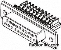 D-Sub IDC Recept 9 way size 1 Amplimite