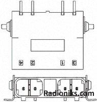 Connector pcb  smt IDC 2 way 20AWG SSL